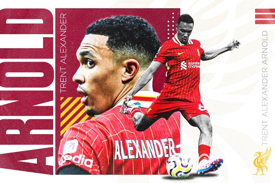 Bek Liverpool, Trent Alexander-Arnold, menjadi incaran Real Madrid. (Yusuf/Skor.id).