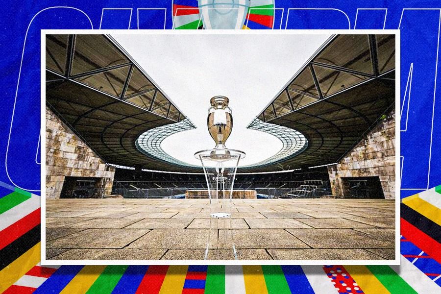 Trofi Piala Eropa di Stadion Olympia, Berlin. (Dede Sopatal Mauladi/Skor.id).