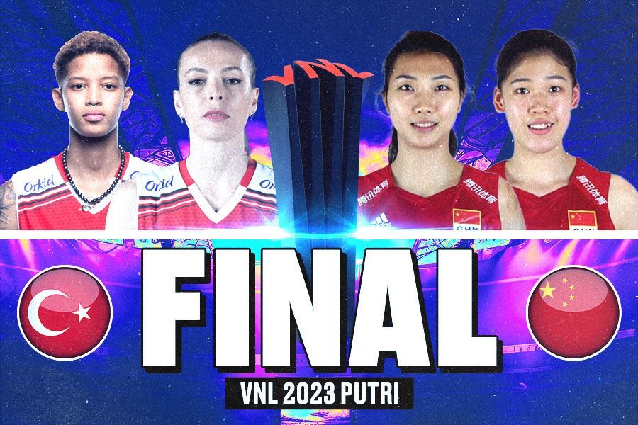 Turki vs Cina di final sektor putri VNL 2023