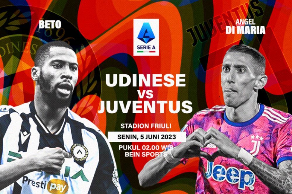 Beto vs Angel Di Maria di laga Udinese vs Juventus (M. Yusuf/Skor.id).