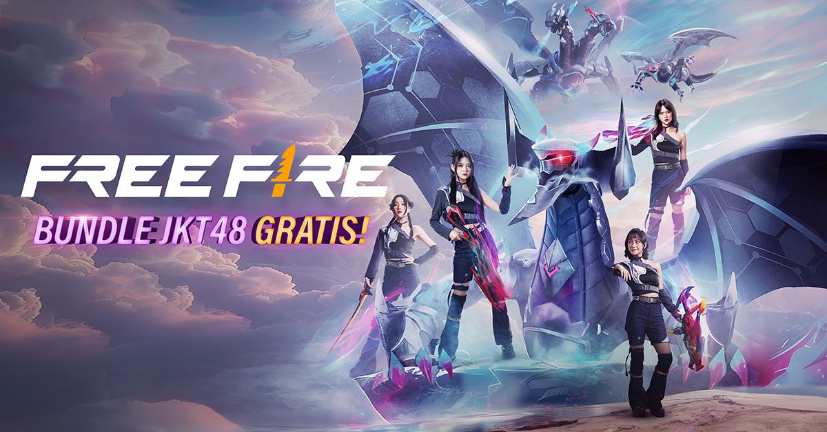 Update terbaru Free Fire buat pemain bisa mabar dengan JKT48. (Garena)