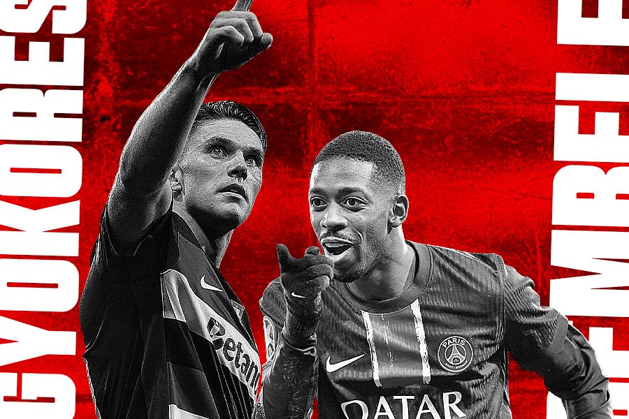 Viktor Gyokeres dan Ousmmane Dembele pimpin daftar pencetak gol terbanyak tahun 2025. (Deni Sulaeman/Skor.id).