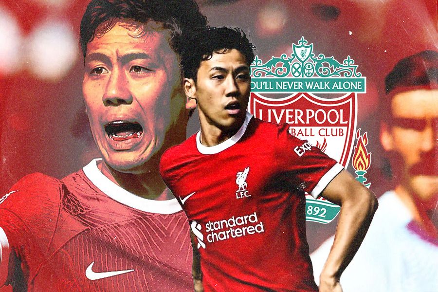 Bintang Liverpool, Wataru Endo. (Jovi Arnanda/Skor.id).