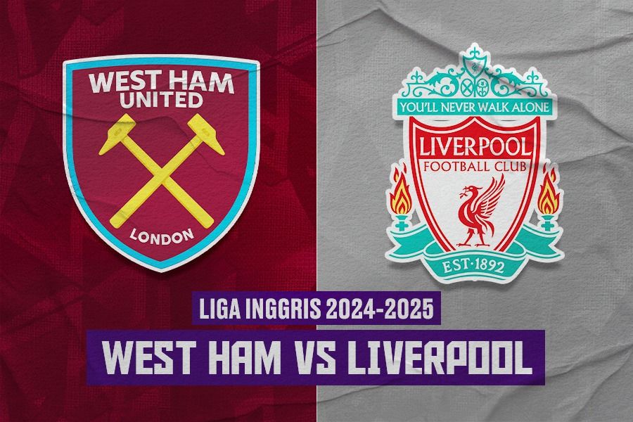 Laga West Ham vs Liverpool di Liga Inggris 2024-2025. (Dede Sopatal Mauladi/Skor.id).