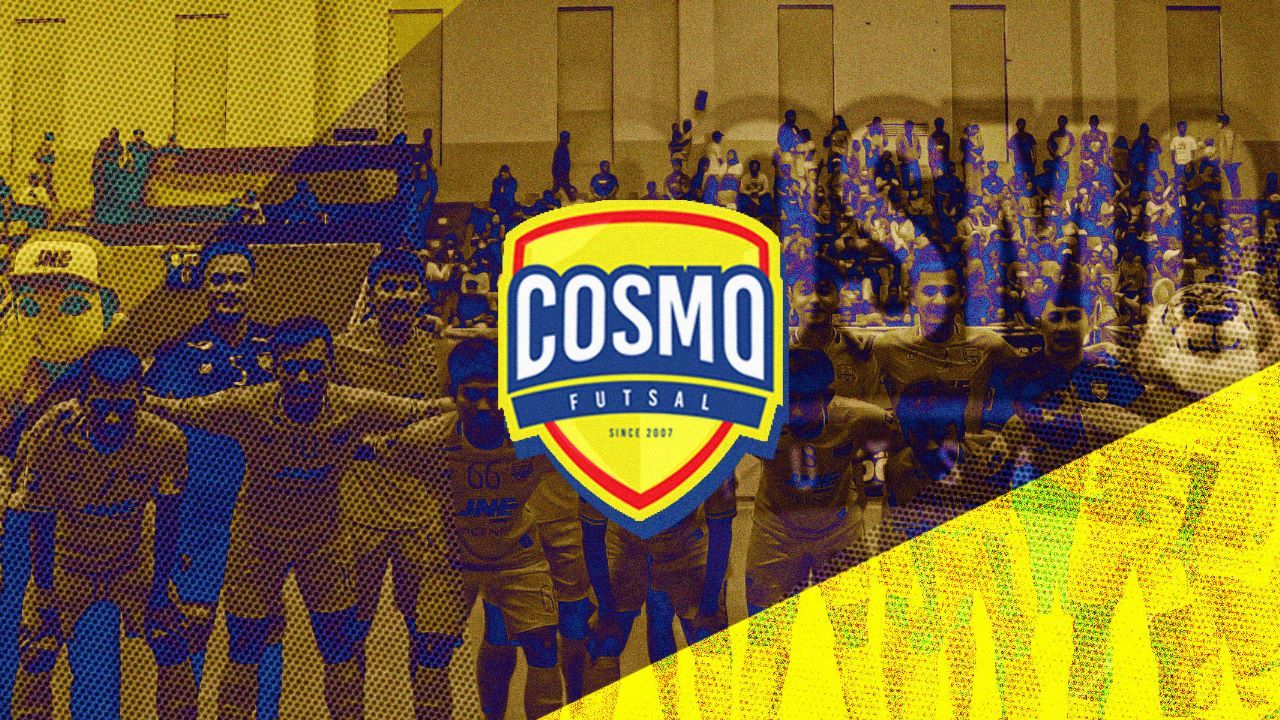 Cover logo Cosmo JNE FC. (Grafis: Hendy AS/Skor.id)