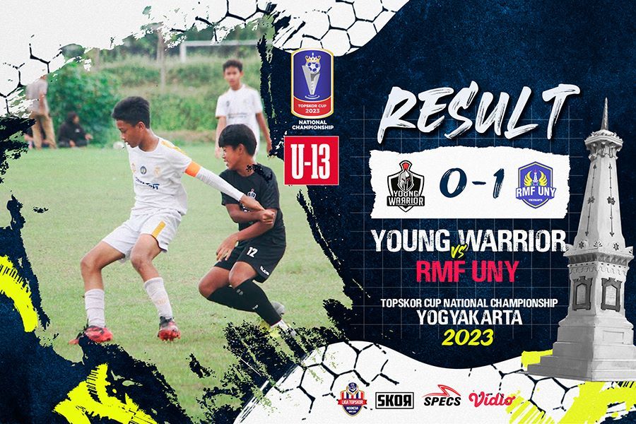 RMF UNY berhasil mengalahkan Young Warrior pada perempat final TCNC U-13 2023. (Rahmat Ari Hidayat/Skor.id)