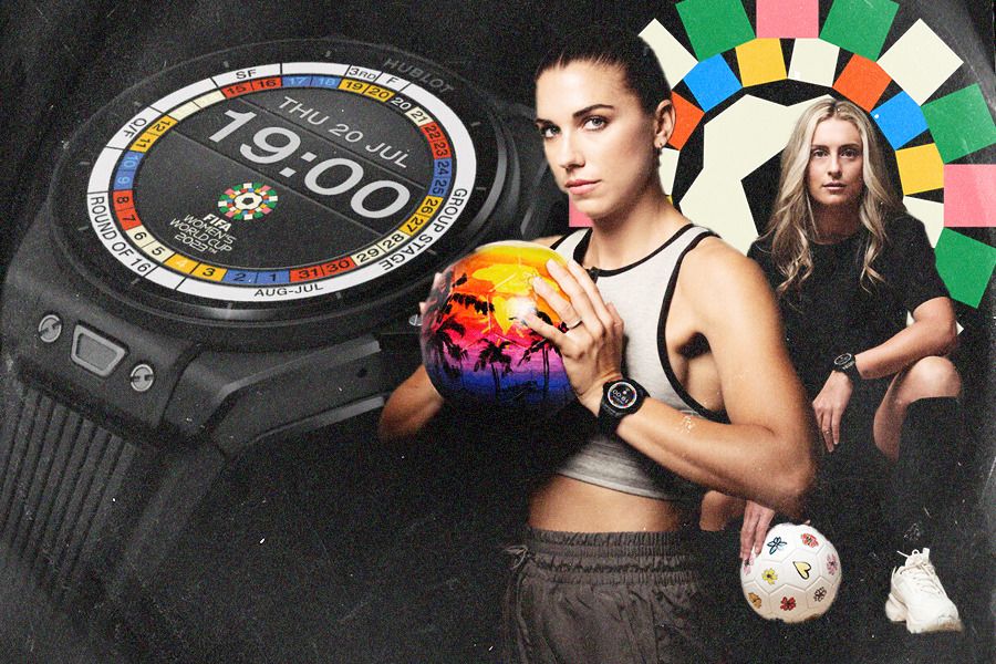 Jam tangan Hublot Big Bang e mempermudah kinerja ofisial pertandingan dan memberikan pengalaman interaktif bagi penggemar di Piala Dunia Wanita 2023. (Jovi Arnanda/Skor.id)