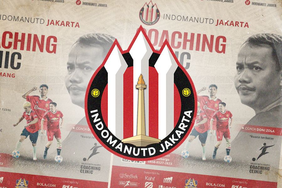 Indomanutd Jakarta menggelar coaching clinic bersama coach Donzol. (Jovi Arnanda/Skor.id)