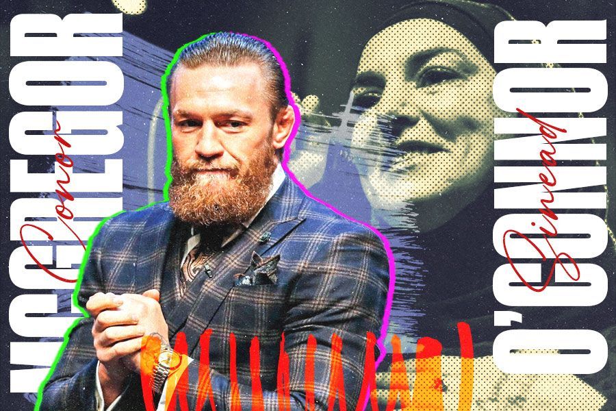 Connor McGregor memberikan penghormatan untuk penyanyi legenda Irlandia, Sinead O'Connor, yang meninggal dunia pada usia 56 tahun. (M. Yusuf/Skor.id)