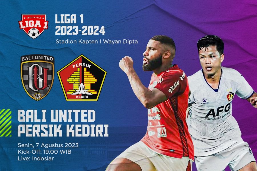 Bali United vs Persik Kediri pada pekan ketujuh Liga 1 2023-2024. (Dede Mauladi/Skor.id)
