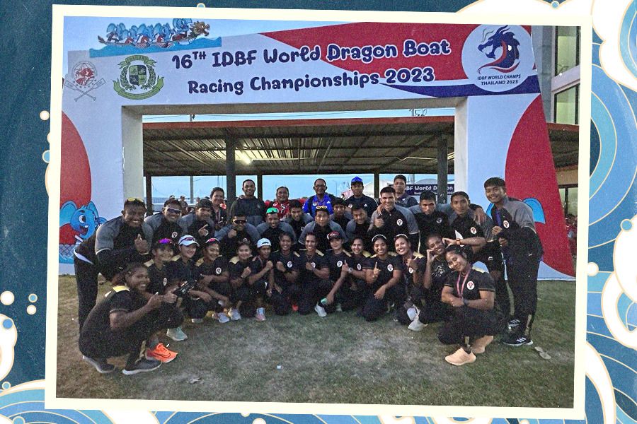 Tim Perahu Naga Indonesia di IDBF World Dragon Boat Racing Championship 2023. (Jovi Arnanda/Skor.id)