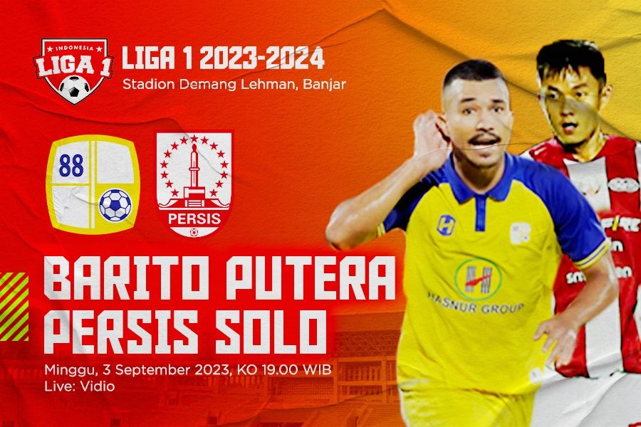 Barito Putera vs Persis Solo pada pekan ke-11 Liga 1 2023-2024. (Rahmat Ari Hidayat/Skor.id)