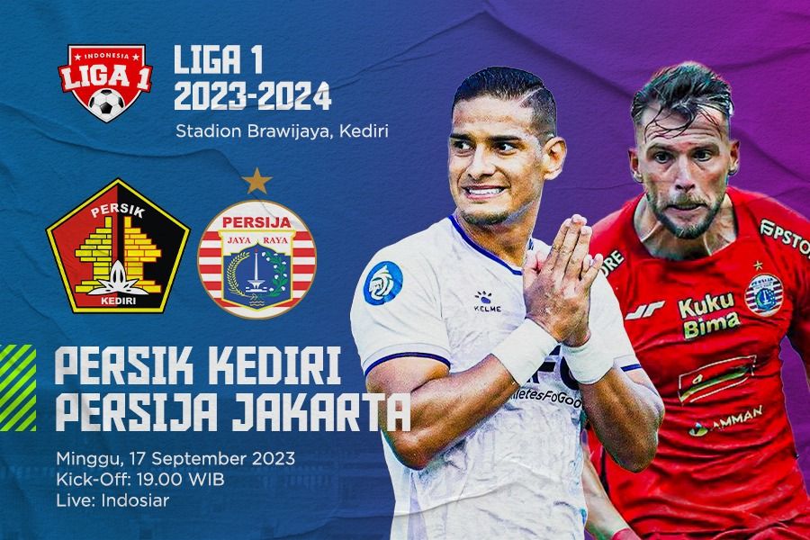 Persik Kediri vs Persija Jakarta pada pekan ke-12 Liga 1 2023-2024. (Dede Mauladi/Skor.id)
