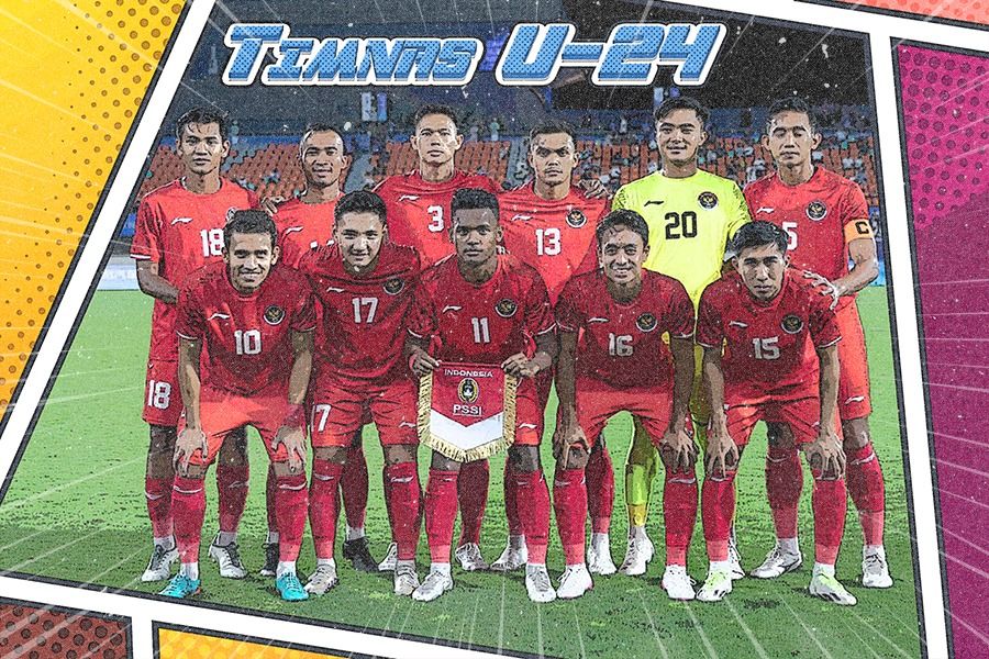 Timnas U-24 Indonesia di Asian Games 2022. (Dok. NOC Indonesia/Grafis Rahmat Ari Hidayat/Skor.id)