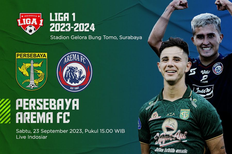 Persebaya Surabaya vs Arema FC pada pekan ke-13 Liga 1 2023-2024. (Jovi Arnanda/Skor.id)