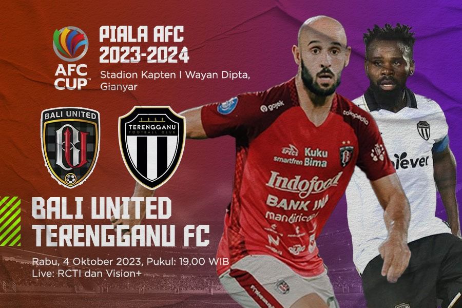 Bali United vs Terengganu FC di Grup G Piala AFC 2023-2024. (M. Yusuf/Skor.id)