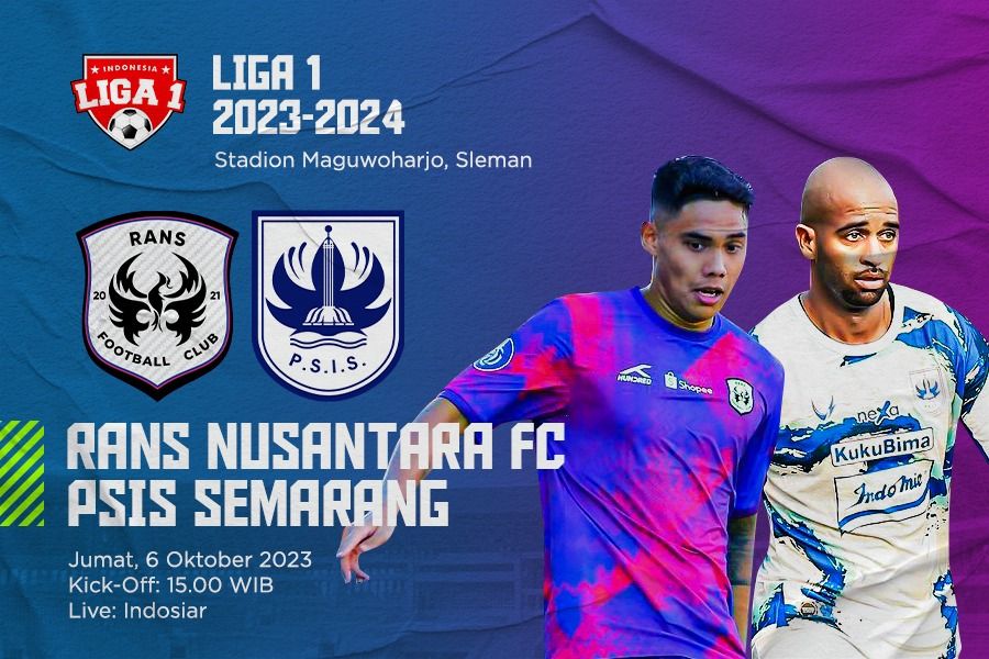 Rans Nusantara FC vs PSIS Semarang pada pekan ke-15 Liga 1 2023-2024. (Dede Mauladi/Skor.id)