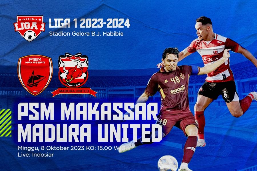 Cover pertandingan PSM vs Madura United di Liga 1 2023-2024, Minggu (8/10/2023). (Rahmat Ari Hidayat/Skor.id)