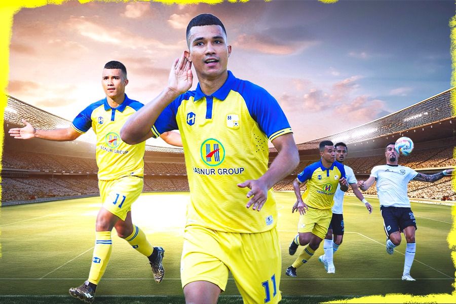 Striker Barito Putera, Gustavo Tocantins. (Rahmat Ari Hidayat/Skor.id)