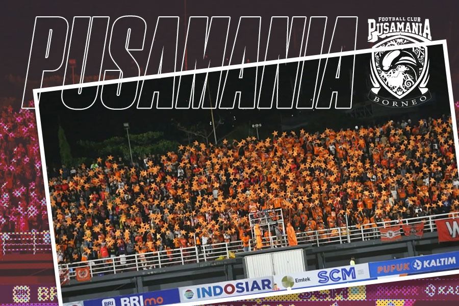 Pusamania, suporter Borneo FC. (M Yusuf/Skor.id)