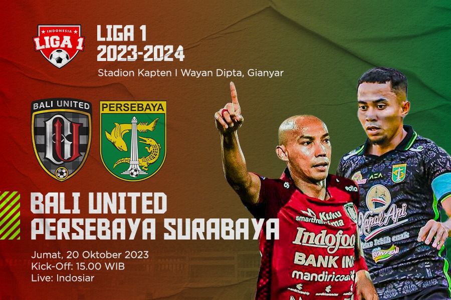Bali United vs Persebaya Surabaya pada pekan ke-16 Liga 1 2023-2024. (Dede Mauladi/Skor.id)