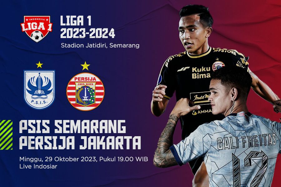 PSIS Semarang vs Persija Jakarta pada pekan ke-17 Liga 1 2023-2024. (Jovi Arnanda/Skor.id)