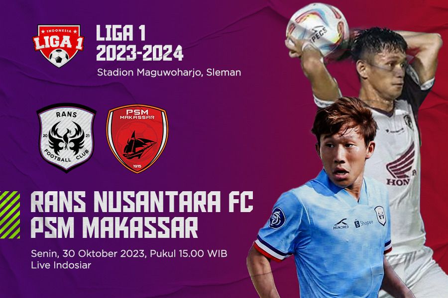 Rans Nusantara FC vs PSM Makassar pada pekan ke-17 Liga 1 2023-2024. (Jovi Arnanda/Skor.id)