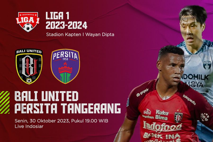 Bali United vs Persita Tangerang pada pekan ke-17 Liga 1 2023-2024. (Jovi Arnanda/Skor.id)