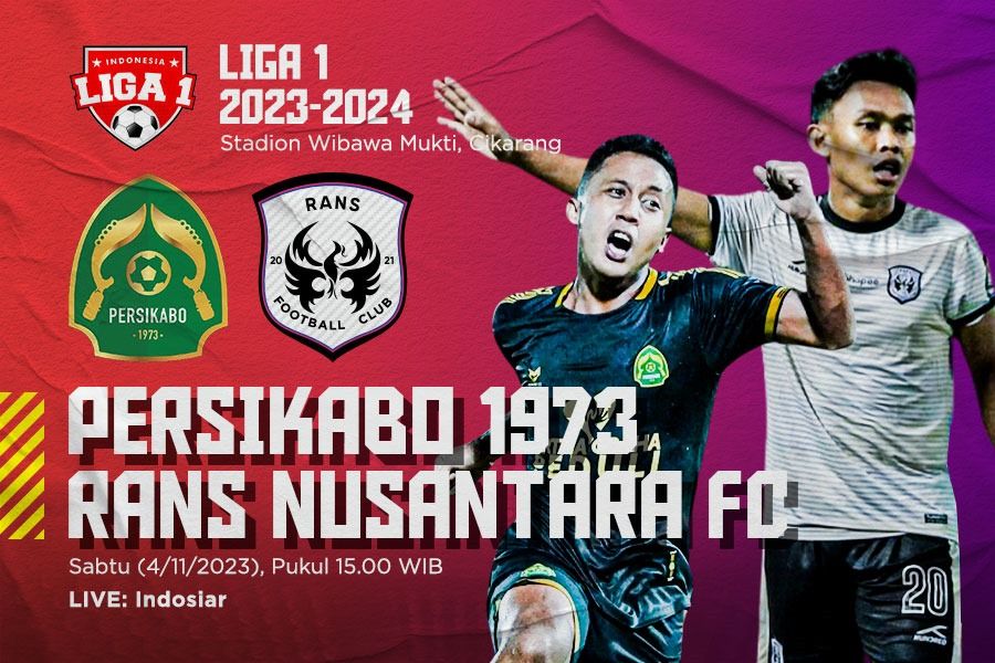 Persikabo 1973 vs Rans Nusantara FC pada pekan ke-18 Liga 1 2023-2024. (Hendy Andika/Skor.id)
