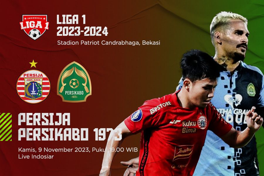 Prediksi dan Link Live Streaming Persija vs Persikabo 1973 di Liga 1 2023-2024