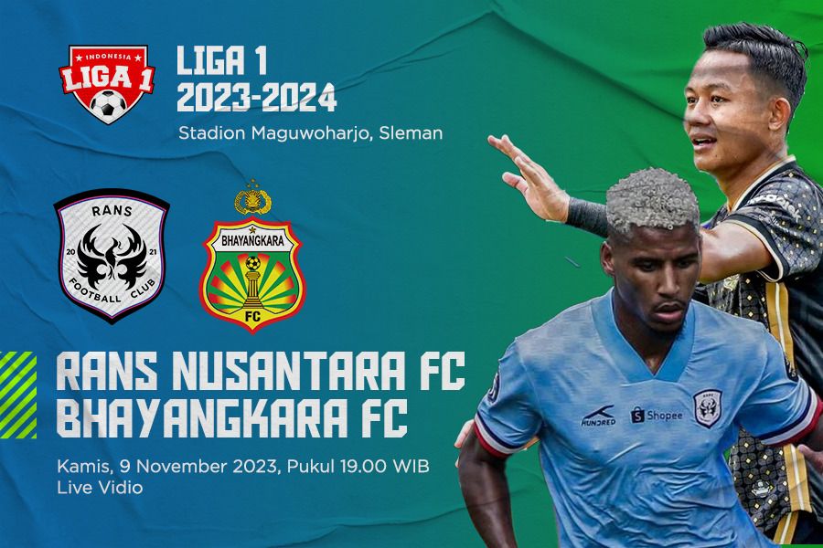 Prediksi dan Link Live Streaming Rans Nusantara FC vs Bhayangkara FC di Liga 1 2023-2024