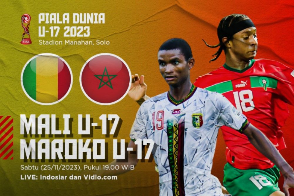Mali U-17 vs Maroko U-17 pada perempat final Piala Dunia U-17 2023. (Hendy Andika/Skor.id)