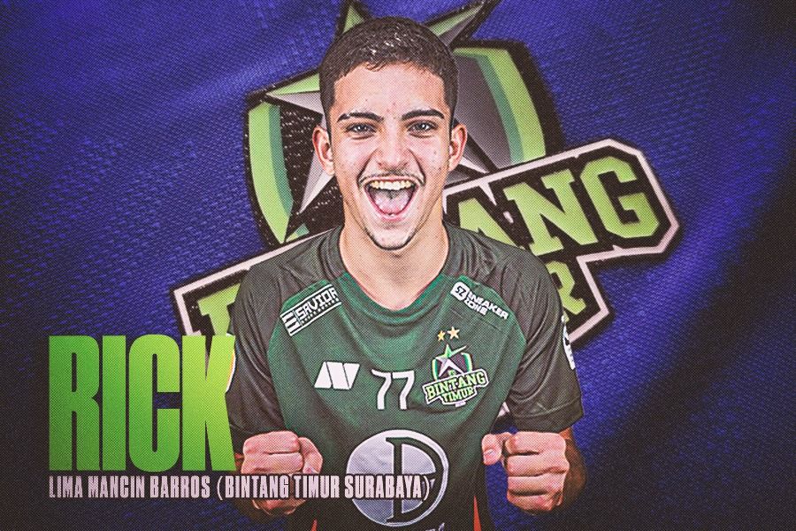 'Rick' Lima Mancin Barros, pemain asing U-20 Bintang Timur Surabaya untuk Pro Futsal League 2023-2024. (Rahmat Ari Hidayat/Skor.id)