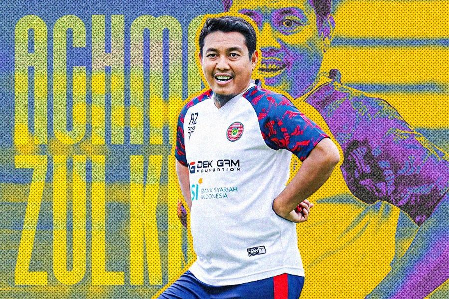 Achmad Zulkifli, pelatih kepala Persiraja Banda Aceh pada Liga 2 2023-2024. (Hendy Andika/Skor.id)