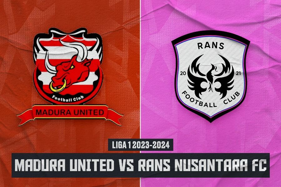 Madura United vs Rans Nusantara FC pada pekan ke-24 Liga 1 2023-2024, 6 Februari 2024.