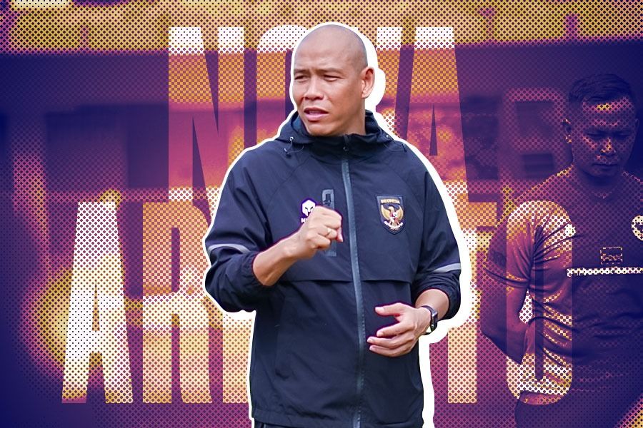 Nova Arianto sebagai pelatih Timnas U-16 Indonesia. (Yusuf/Skor.id)