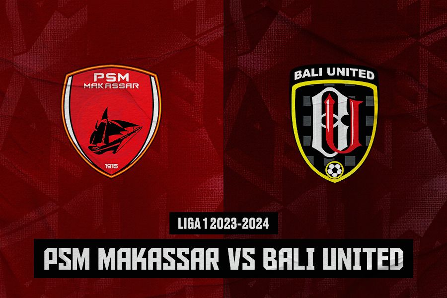 PSM Makassar vs Bali United pada pekan ke-25 Liga 1 2023-2024 yang digelar di Stadion Batakan, Balikpapan, 24 Februari 2024. (Jovi Arnanda/Skor.id)
