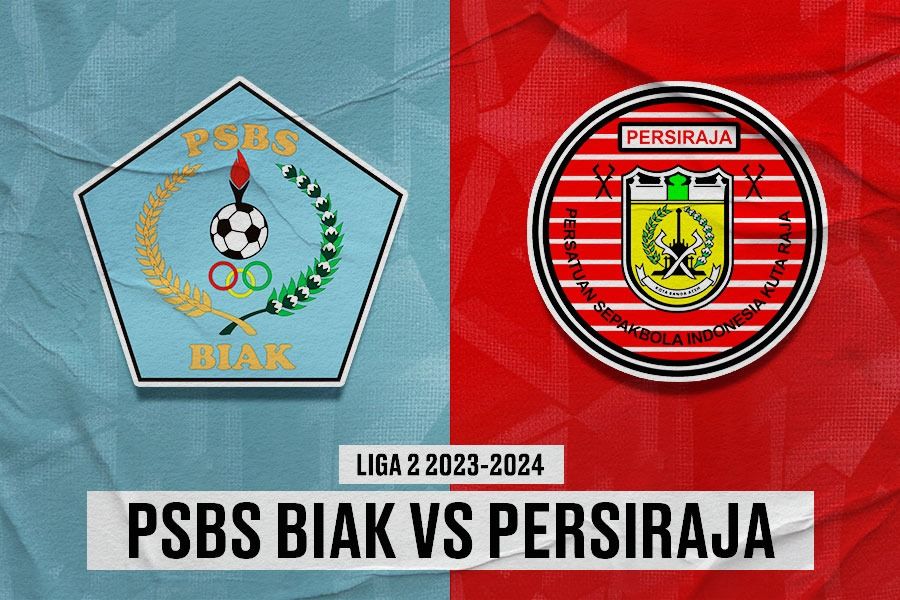 PSBS Biak vs Persiraja Banda Aceh pada leg kedua semifinal Liga 2 2023-2024 yang digelar di Stadion Cendrawasih, Biak, pada 29 Februari 2024. (Yusuf/Skor.id)