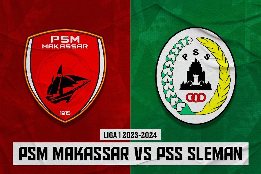 PSM Makassar vs PSS Sleman pada pekan ke-28 Liga 1 2023-2024 yang digelar di Stadion Batakan, Balikpapan, 8 Maret 2024. (Dede Sopatal Mauladi/Skor.id)