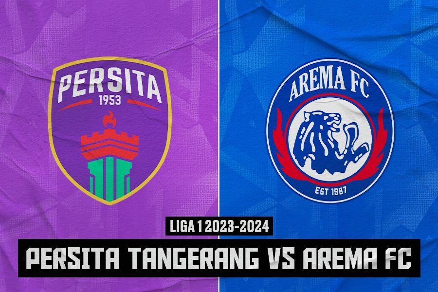 Persita Tangerang vs Arema FC pada pekan ke-29 Liga 1 2023-2024, 13 Maret 2024. (Rahmat Ari Hidayat/Skor.id)