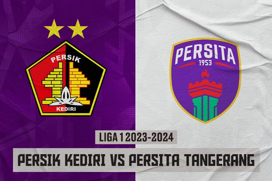 Persik Kediri vs Persita Tangerang di pekan ke-32 Liga 1 2023-2024 pada 20 April 2024. (Rahmat Ari Hidayat/Skor.id)