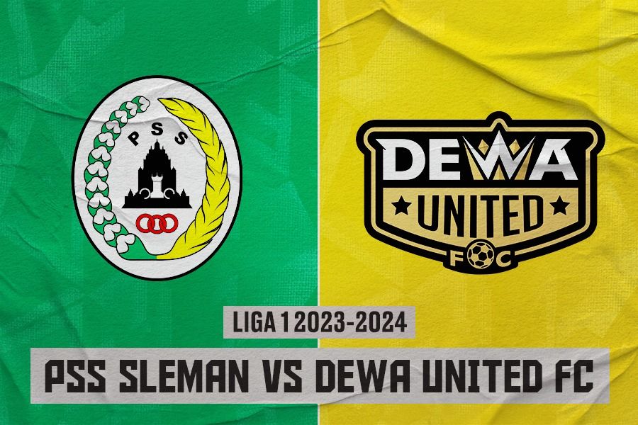 PSS Sleman vs Dewa United FC di pekan ke-32 Liga 1 2023-2024 pada 20 April 2024. (Rahmat Ari Hidayat/Skor.id)