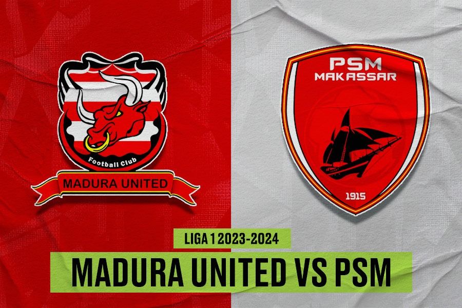 Madura United vs PSM Makassar di pekan ke-32 Liga 1 2023-2024 pada 21 April 2024. (Yusuf/Skor.id)