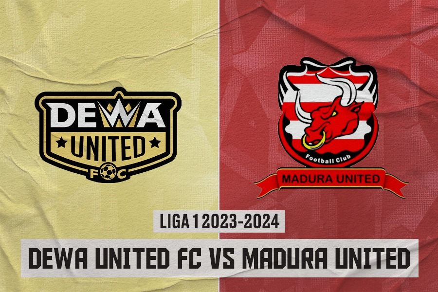 Dewa United FC vs Madura United di pekan ke-33 Liga 1 2023-2024 pada 25 April 2024. (Rahmat Ari Hidayat/Skor.id)