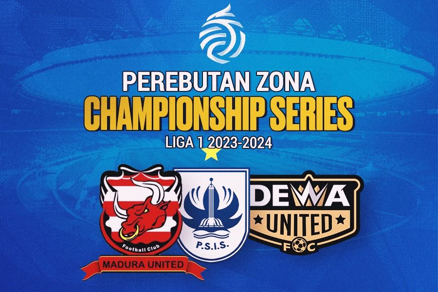 Berbagai laga penentu dalam perebutan zona championship series Liga 1 2023-2024 yang melibatkan Madura United, PSIS Semarang, dan Dewa United FC, 30 April 2024. (Rahmat Ari Hidayat/Skor.id)
