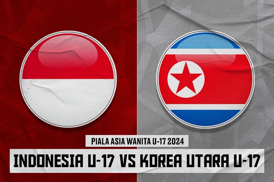 Timnas putri U-17 Indonesia vs Korea Utara putri U-17 di Piala Asia Wanita U-17 2024 pada 12 Mei 2024. (Dede Sopatal Mauladi/Skor.id)