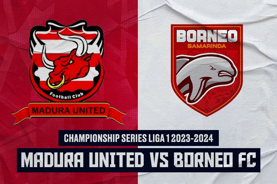 Madura United vs Borneo FC di semifinal Championship Series Liga 1 2023-2024 pada 15 Mei 2024. (Rahmat Ari Hidayat/Skor.id)