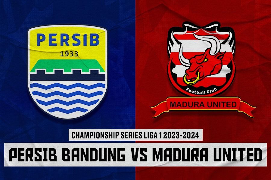 Persib Bandung vs Madura United di leg pertama final Liga 1 2023-2024 pada 26 Mei 2024. (Dede Sopatal Mauladi/Skor.id)