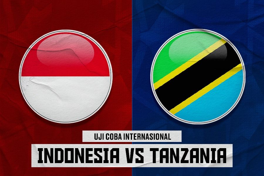 Timnas Indonesia vs Tanzania di uji coba internasional pada 2 Juni 2024.