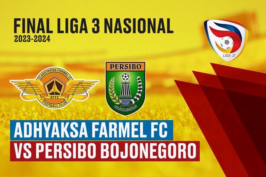 Adhyaksa Farmel FC vs Persibo Bojonegoro di final putaran nasional Liga 3 2023-2024 pada 7 Juni 2024. (Rahmat Ari Hidayat/Skor.id)